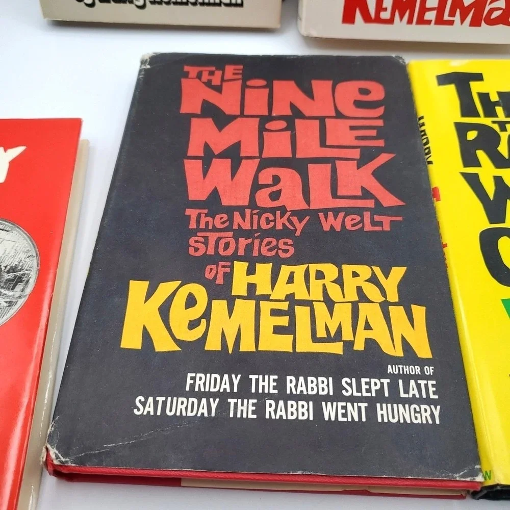Lot‎ of 5 Harry Kemelman Rabbi Murder Mysteries Hardcover VTG HB HC DJ